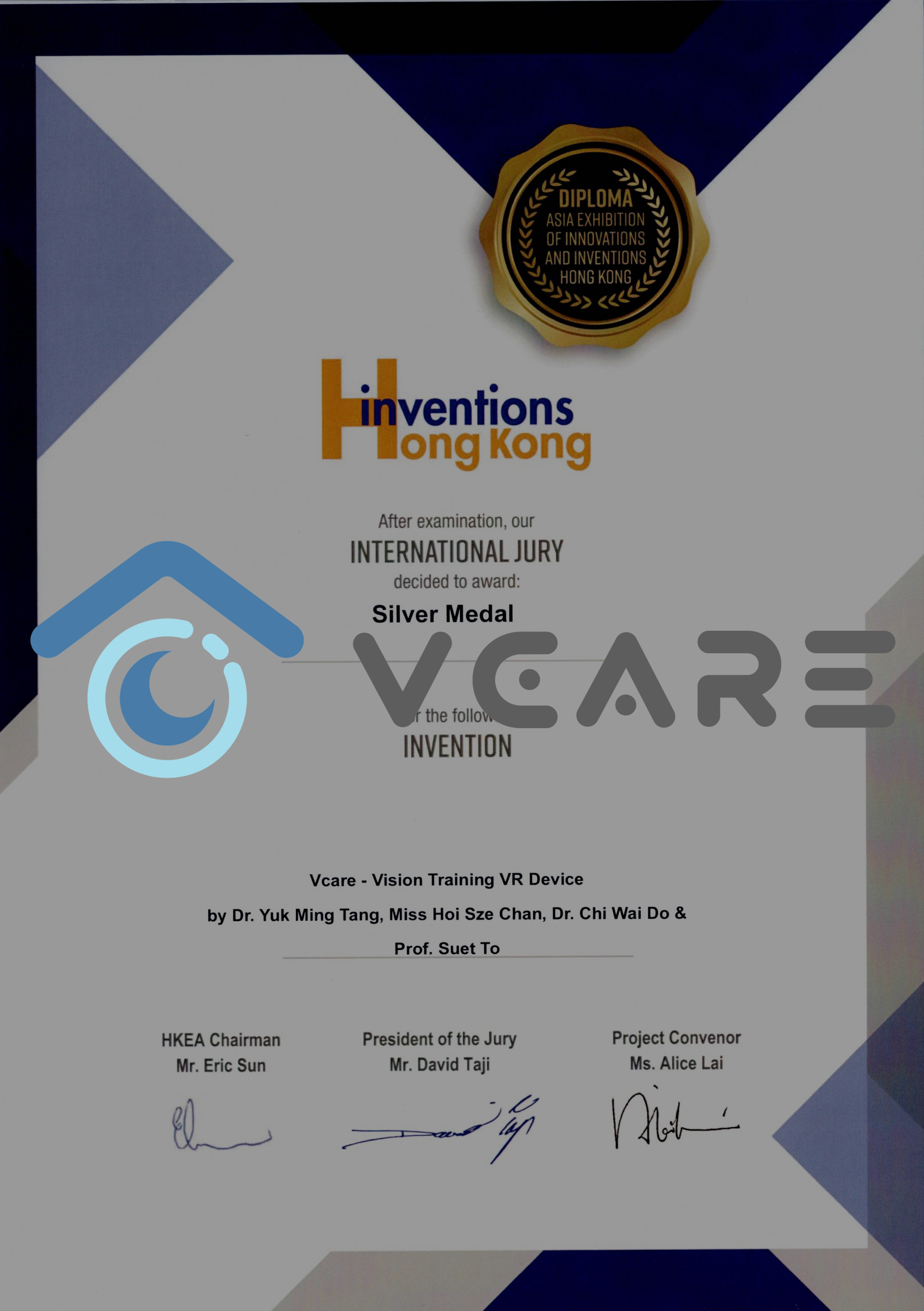 VCare Vision Training VR Device