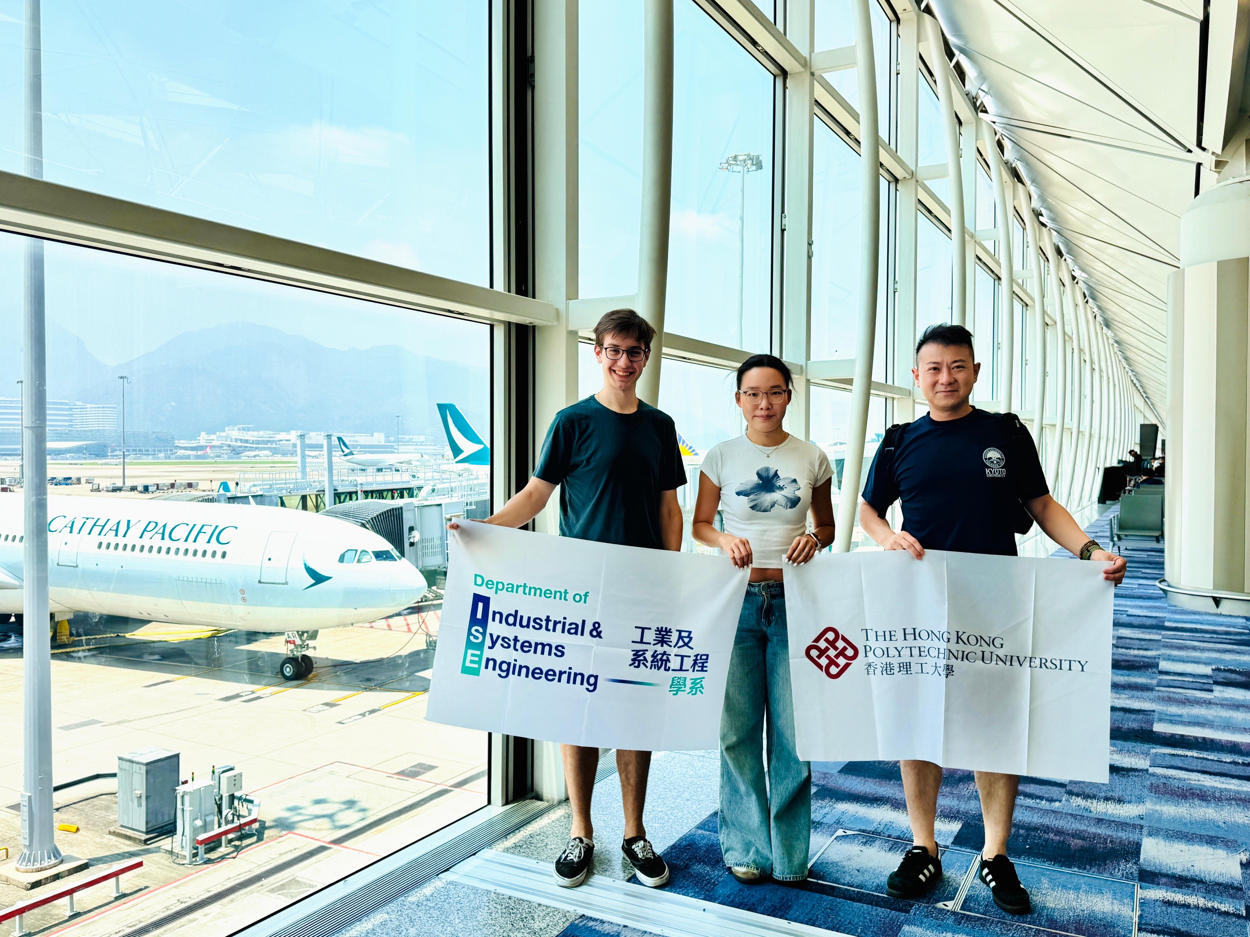The team prepares to depart for Beijing, representing PolyU ISE.