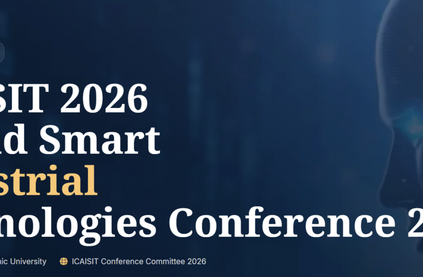 AI and Smart Industrial Technologies Conference 2026 — ICAISIT 2026